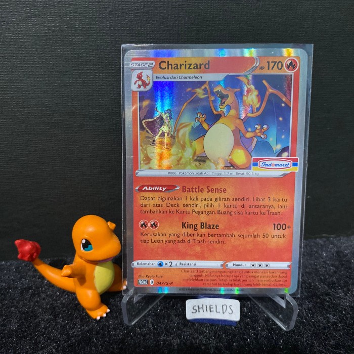 Pokemon Tcg Indonesia - Charizard Holo Foil Promo Indomaret 047/S-P