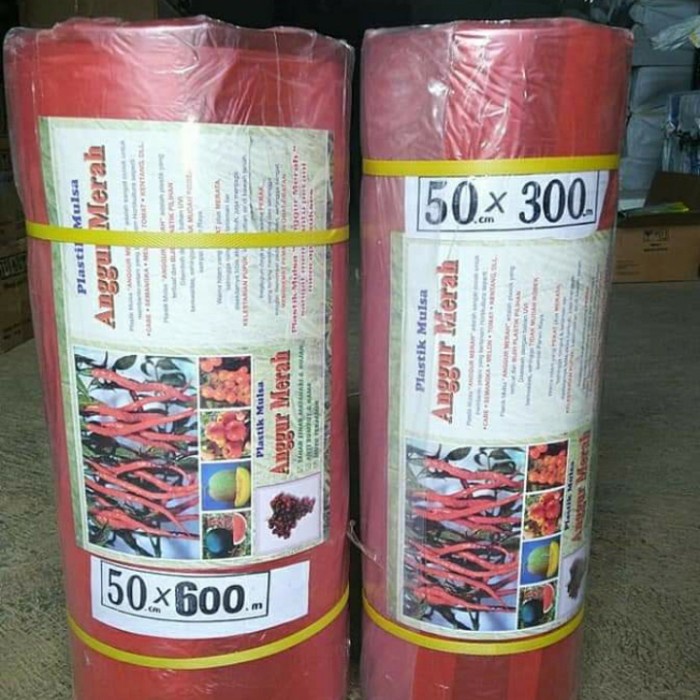 plastik mulsa hitam perak 1 rol