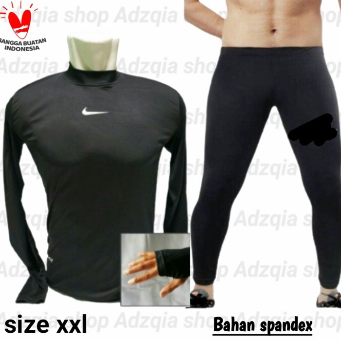 Stelan Manset Baselayer Hitam Xxl Pria