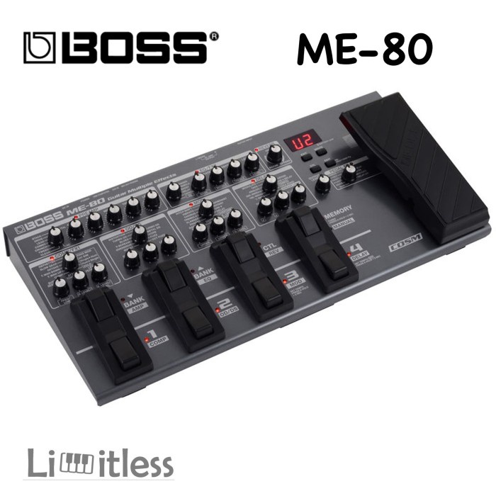 Efek Gitar BOSS ME80 ME-80 ME 80 Multi Effects Pedal Garansi Original