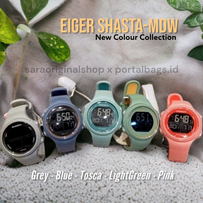 Terbaru Eiger Shasta Ws-Mdw Watch Jam Tangan Digital Wanita Original
