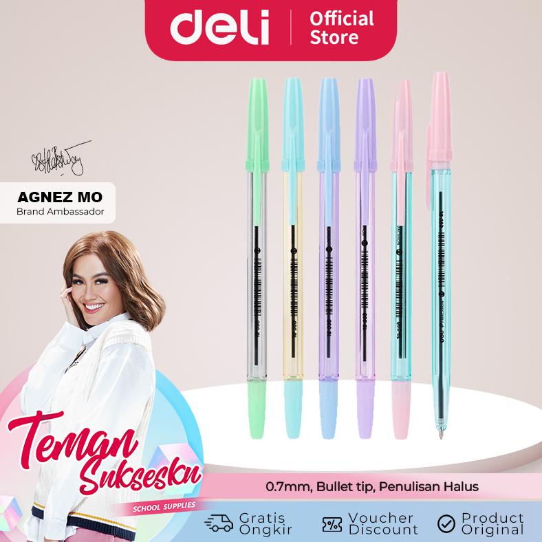 

Deli Ballpoint Pen / Pulpen Bolpoin 0.7mm Penulisan Halus Tinta Lancar EQ6