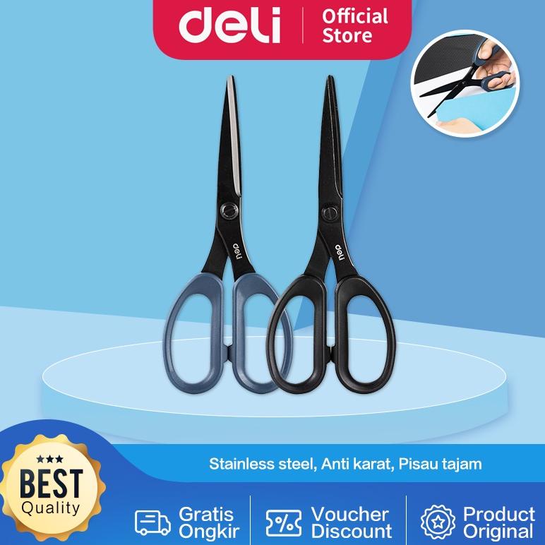 

Deli Scissor / Gunting Serbaguna Anti Karat Pisau Tajam EZ50X