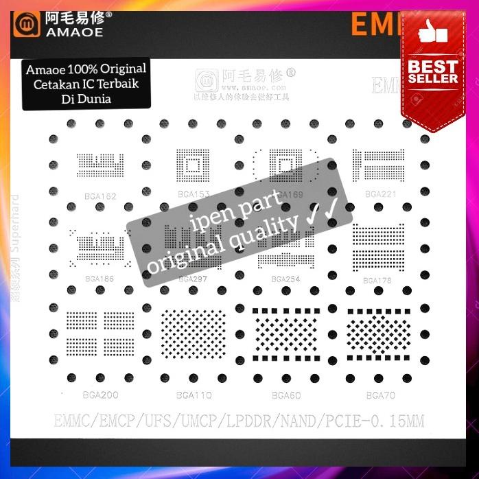 Plat Cetakan Emmc3 Ufs Nand Umcp Amaoe 0Ry Bga Ic Kualitas Best