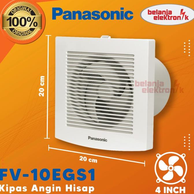 PROMO EXHAUST FAN PANASONIC FV-10EGS1 KAMAR MANDI 4 INCH KODE AZ