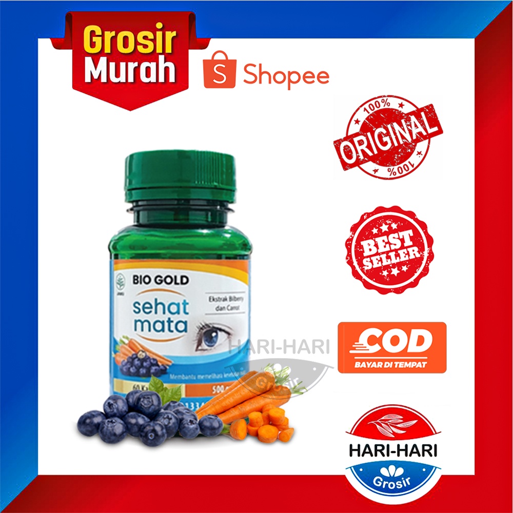 BIO GOLD SEHAT MATA Vitamin Mata Anak Obat Mata Minus Dan Rabun Bio Gold Sehat Mata Original