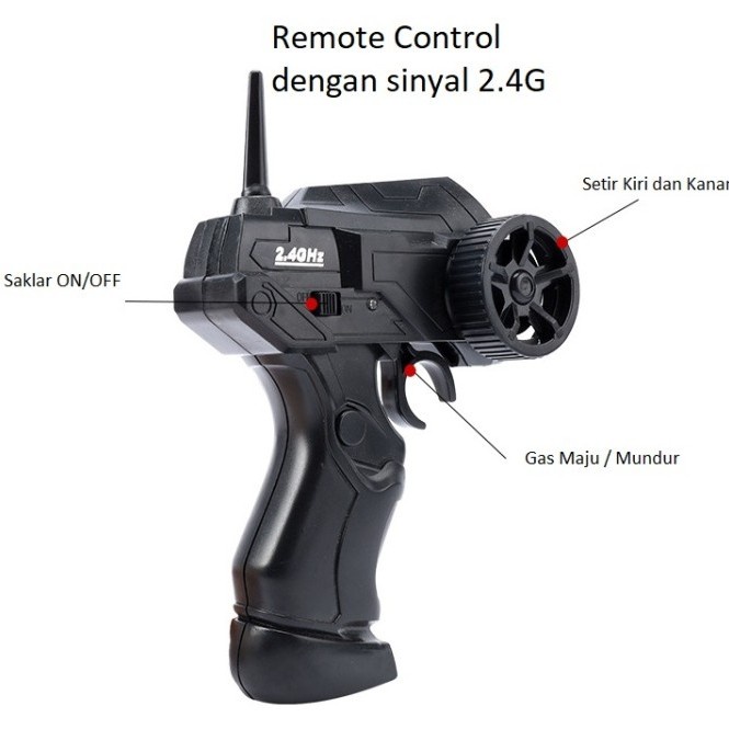 Mobil Rc Drift 1:24 2.4 Ghz Qd Hb Toys - Mini Rc Drift