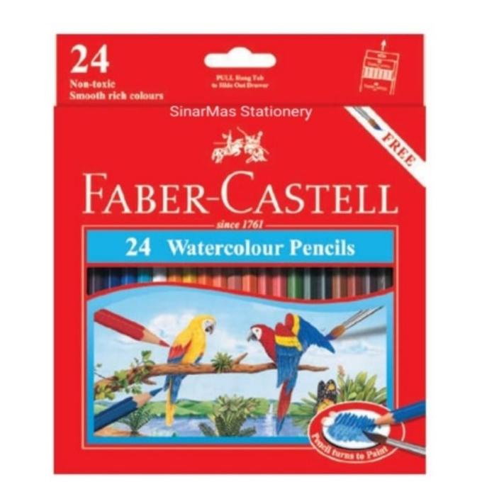 

Pensil Warna Faber Castell 24 Water Colour Pencil - Pencil Gambar 24