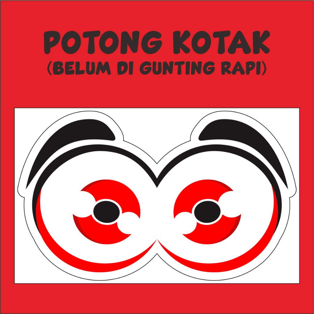 

Stiker Sticker Mata Visor motor semua tempat