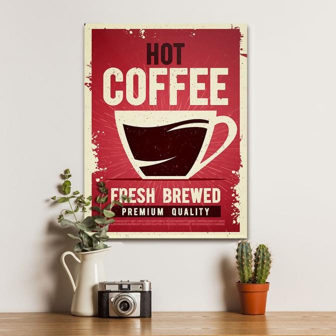 >>>>>] Poster Kopi Ngopi Coffee Vintage 1 - Dekorasi Hiasan Dinding Kayu
