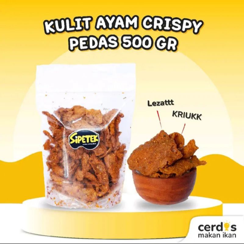 

Sipetek Kulit Ayam Crispy 500G Sipetek Kulit Ayam Krispi Makanan Viral Kulit Ayam Krispi Kulit Ayam