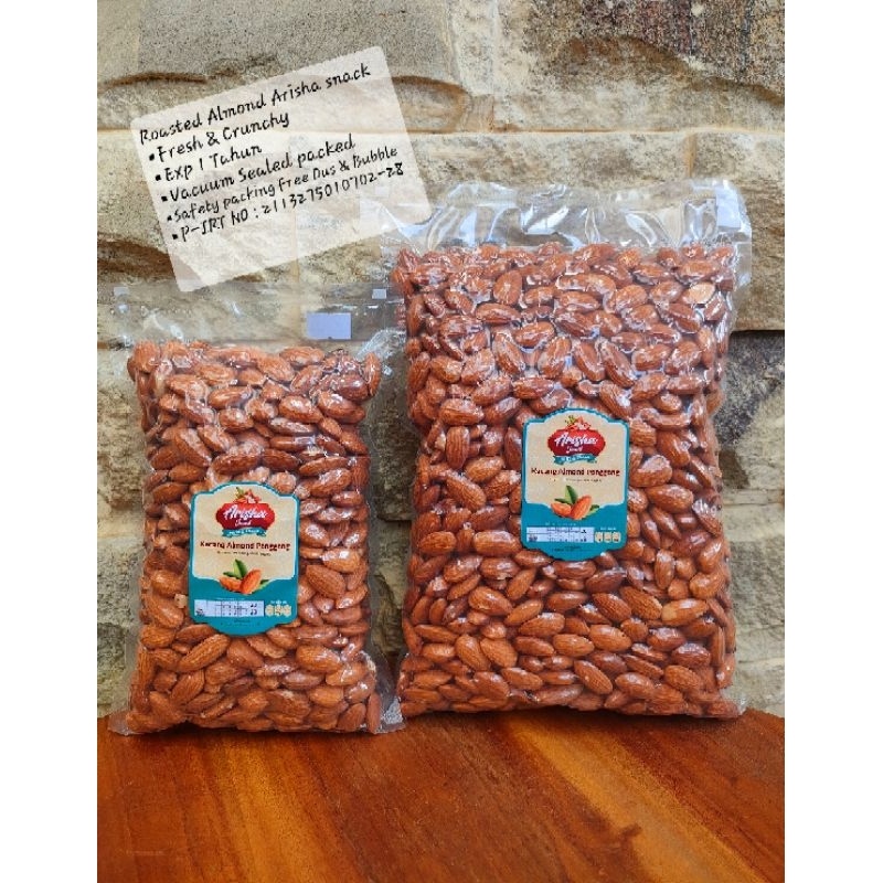 

Kacang Almond Panggang 500 Gram Roasted Almond Whole