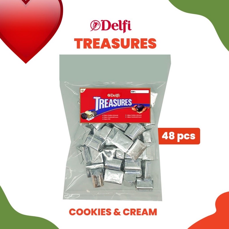 

Ready!! Coklat Delfi Treasures Kiloan / Coklat Treasure Batang