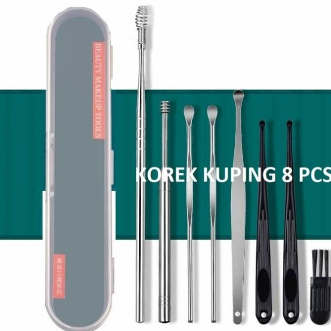 :::::::] Korek Kuping Alat Pembersih Telinga 8 pcs/set