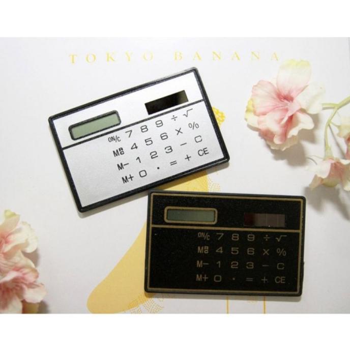 

Kualitas terbaik] Souvenir Kalkulator Kecil Slim Card Calculator - Solar Powered