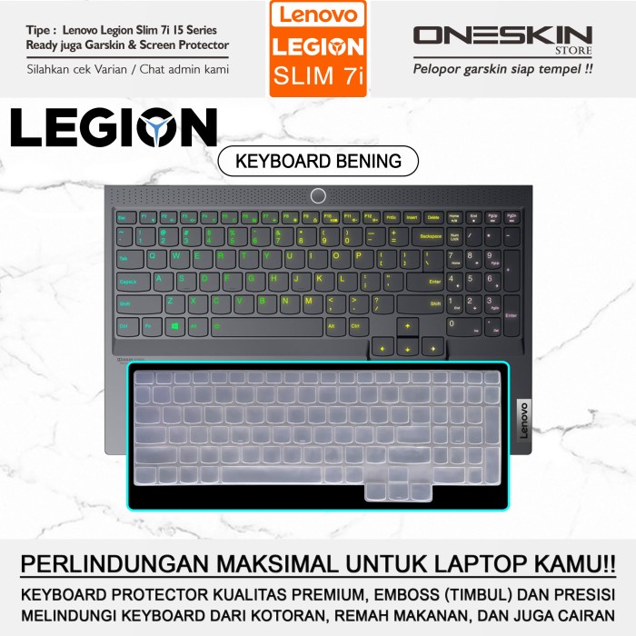 Pelindung Keyboard Protector Lenovo Legion Slim 7 7i-15 15IMH5 Silikon