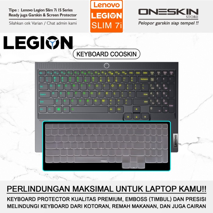 Pelindung Keyboard Screen Protector Lenovo Legion Slim S7 S7i-15 15IMH