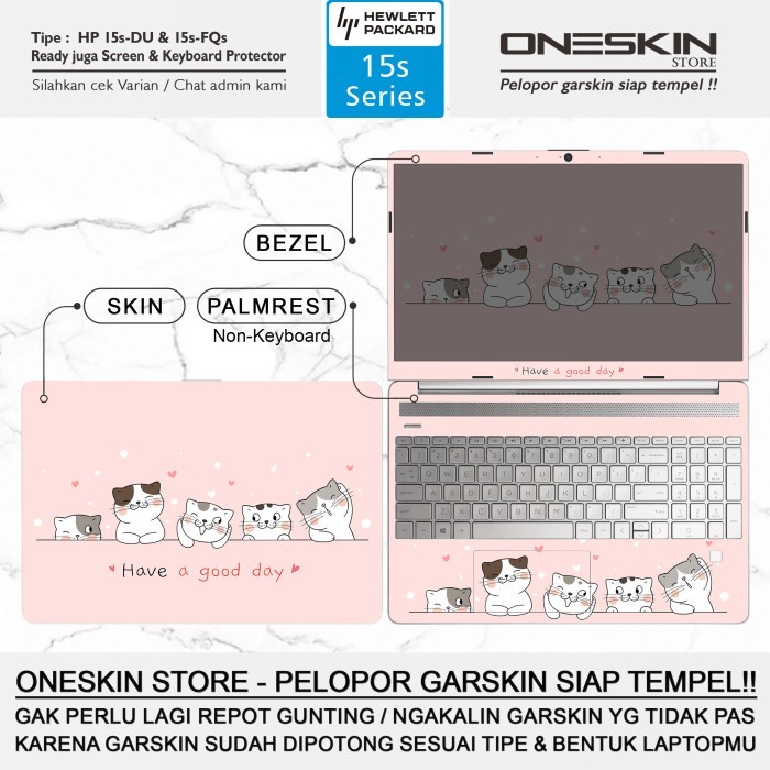 Garskin Sticker Laptop HP 15s-fq fq1131tu fq2503tu fq2642tu Full Body