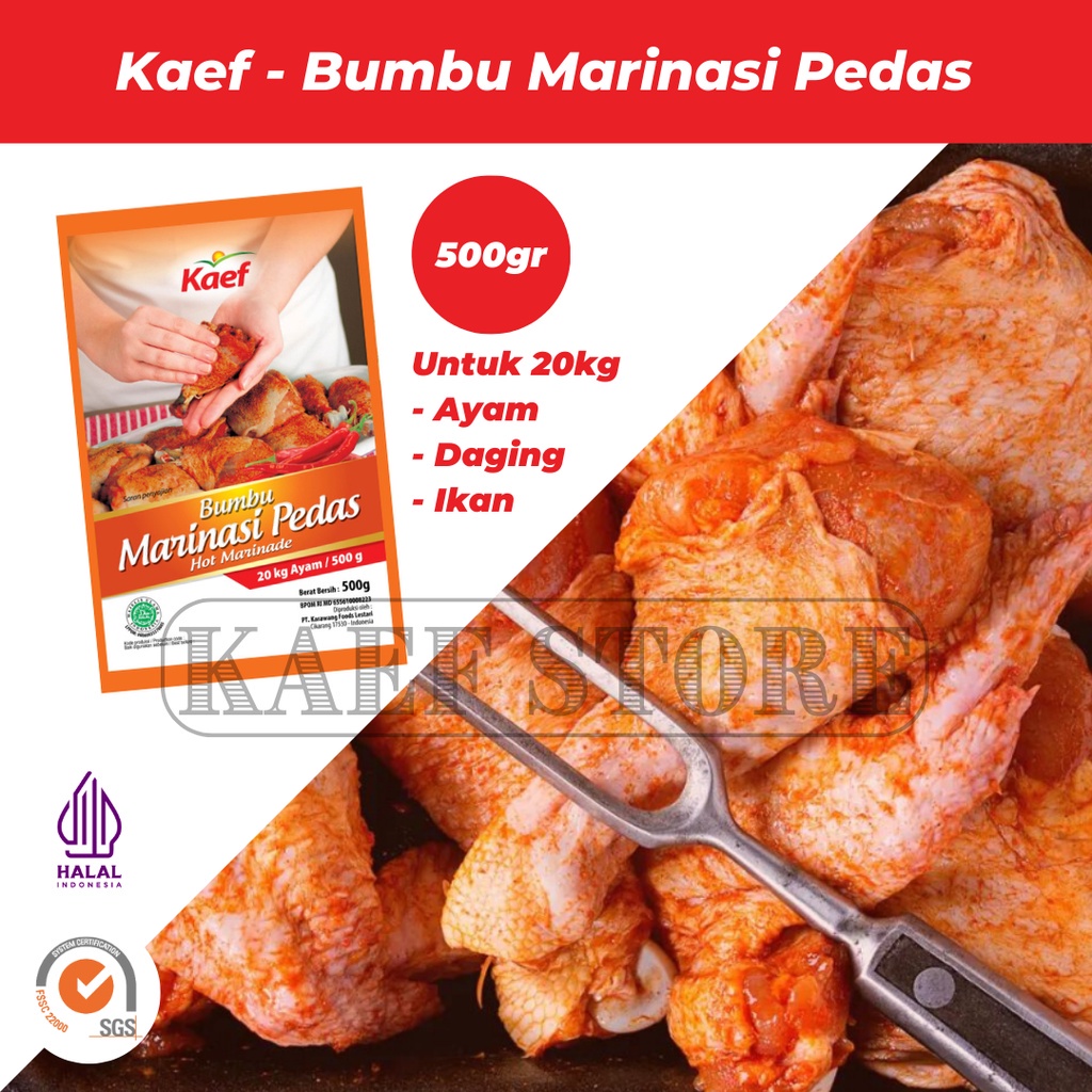 

Hot Marinade Kaef Bumbu Marinasi Pedas 500 Gram