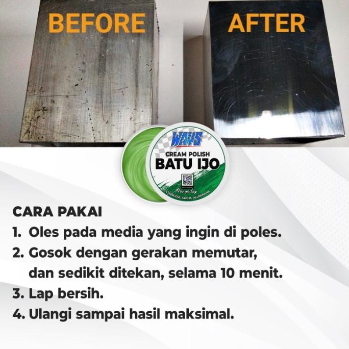 ___] A025 WAYS Batu Ijo Cream Polish Batu Hijau Krim Poles Pengkilap Mesin