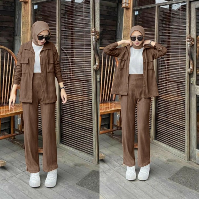 Setelan Wanita Baju Dan Celana Kekinian Model Terbaru 2023 -Nabila