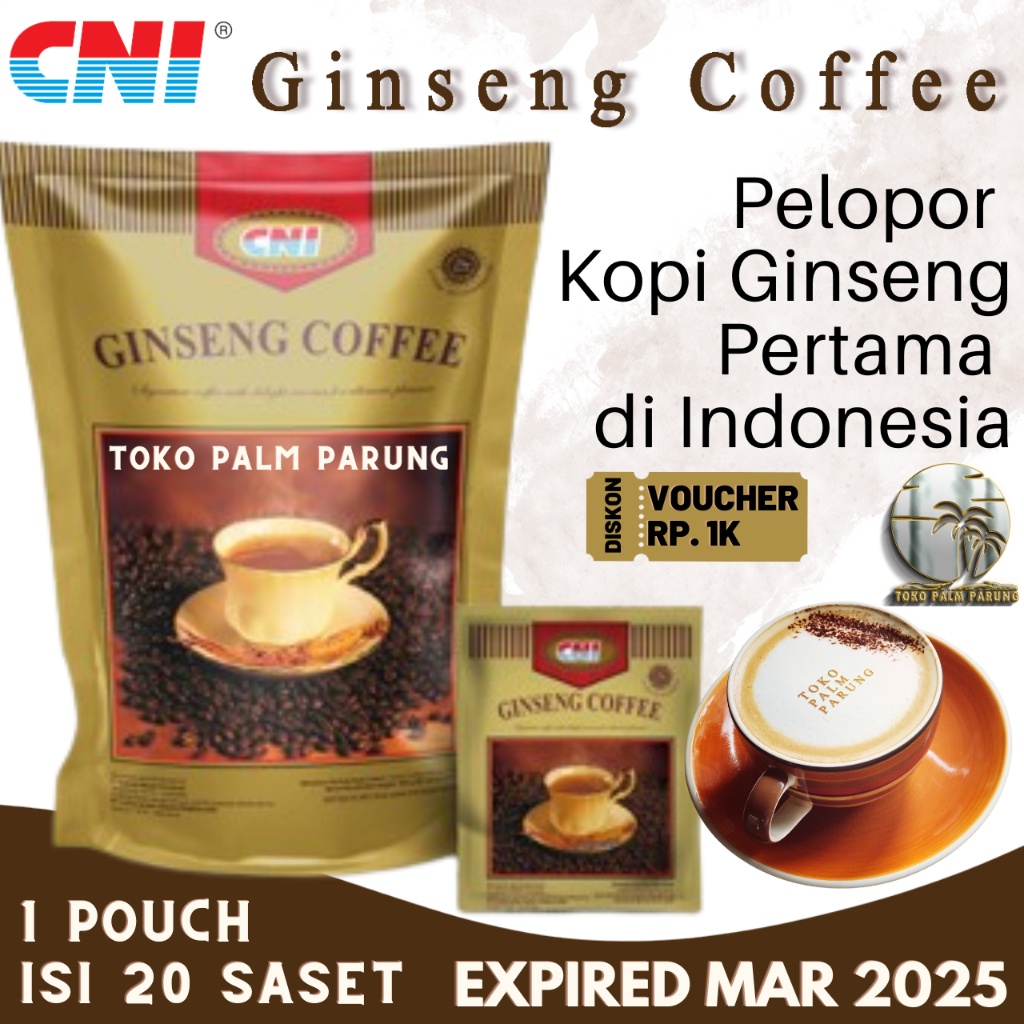 

Kopi Ginseng Cni Pioneer Kopi Ginseng No 1 Di Indonesia Perpaduan Kopi Arabika Robusta Dan Ginseng