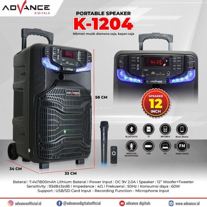 <<<<<] Speaker Advance K1204 12 Inch Speaker Meeting Portable