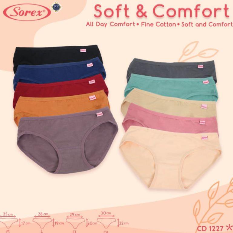 1 Lusin Celana Dalam Sorex 1227 CD Wanita Sorex UW-124