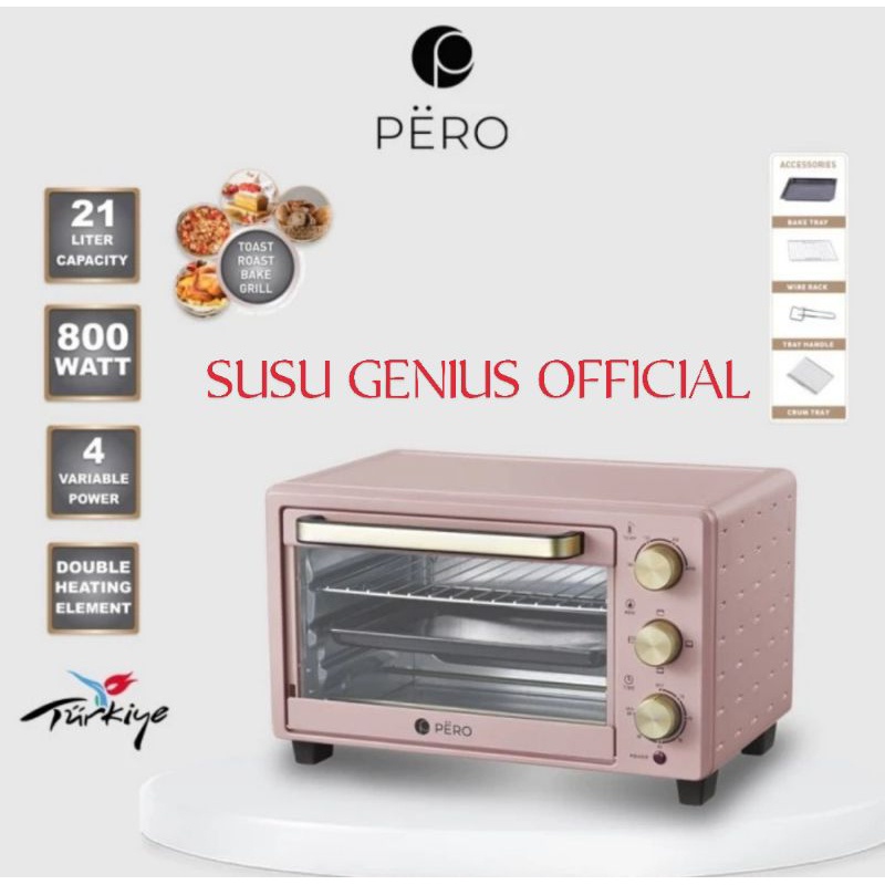 Pero Multifunction Oven 21L Listrik Pink - Sky Blue - Nty Blue