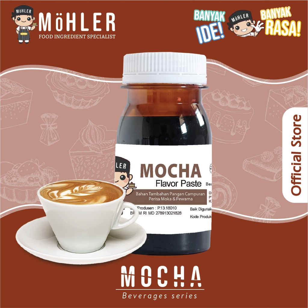 

MOHLER Pasta perisa pewarna MOKA / MOCHA