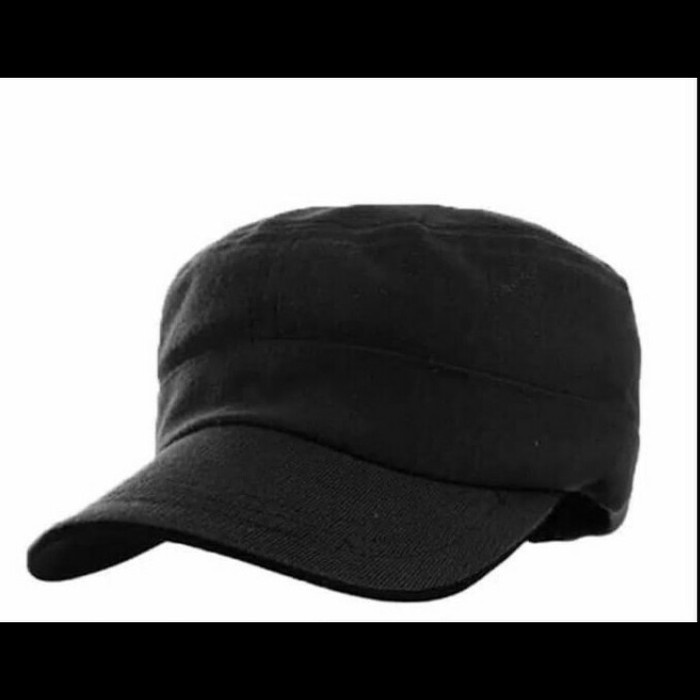 Topi topi komando/army polos hitam(P9Q7) Topi Baseball Wanita Original Topi Pria Baseball BEST SELLE