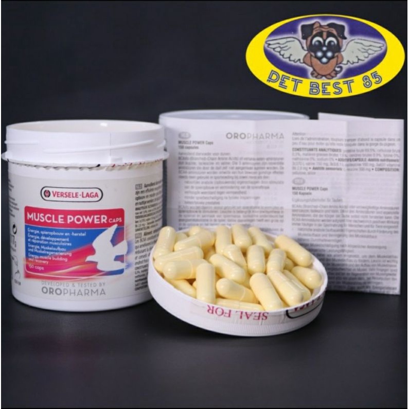 Muscle Power Caps 10pcs Suplement BCAA Recovery Otot-Stamina Merpati Vitamin Burung Muscle Power