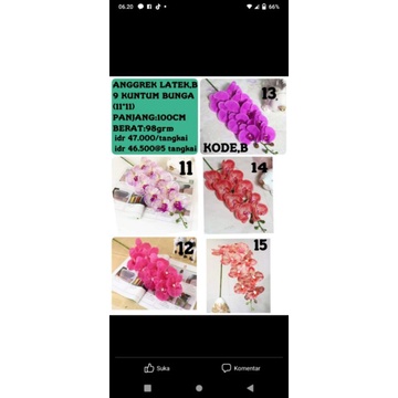 ANGGREK LATEX PREMIUM JUMBO 9 KELOPAK BUNGA