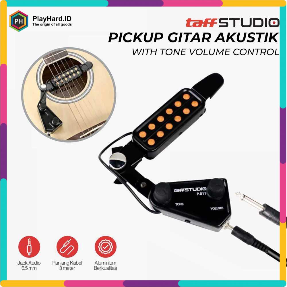 Pickup Gitar Akustik With Tone Volume Control - P-011