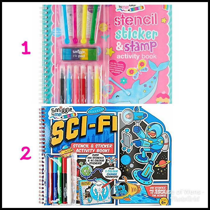 

DISKON SMIGGLE STENCIL & STICKER ACTIVITY BOOK SMIGGLE LAND