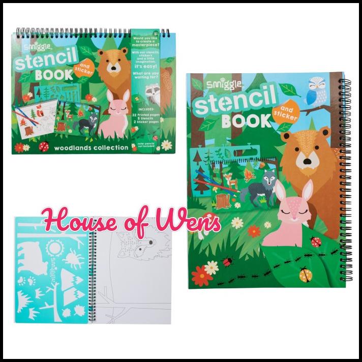

BEST DEAL SMIGGLE WOODLANDS STENCIL ACTIVITY BOOK ORIGINAL - BUKU AKTIVITAS SENI