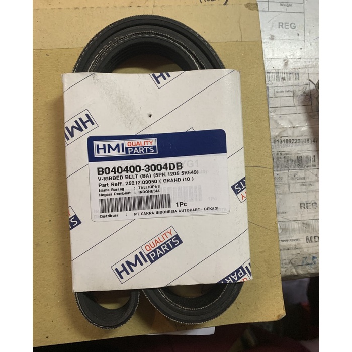 Ready Stok Tali Kipas Fan Belt Hyundai Grand I10 5Pk 1205 Kode 127