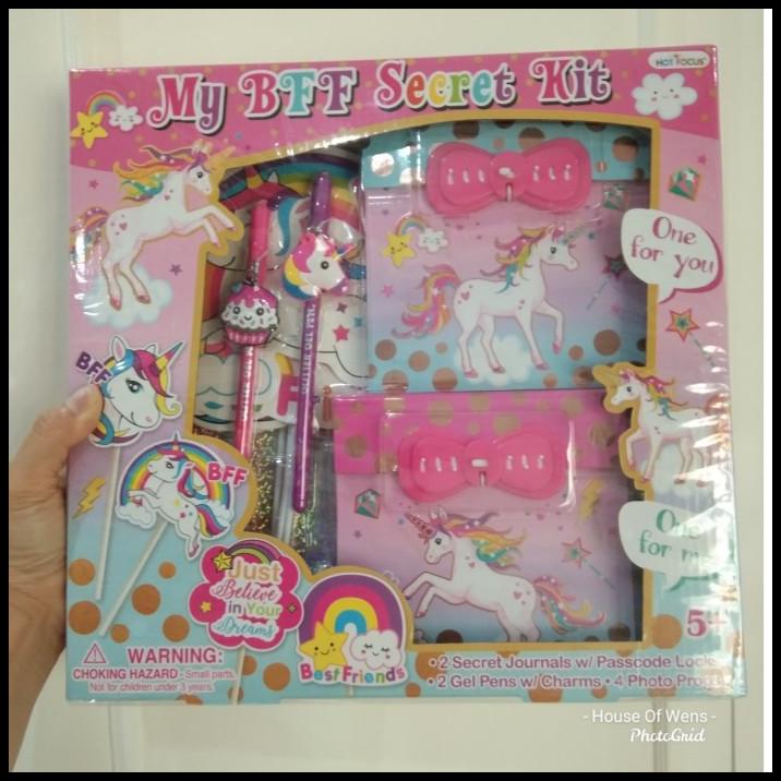 

BEST DEAL MY BFF SECRET KIT - DIARY SECRET JOURNALS WITH PASSCODE LOCK BFF !!!!