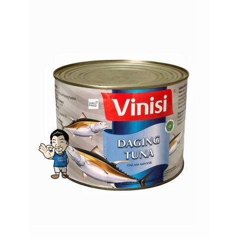 

Vinisi Chunk Tuna In Oil- Daging Ikan Tuna Kaleng 1800 g