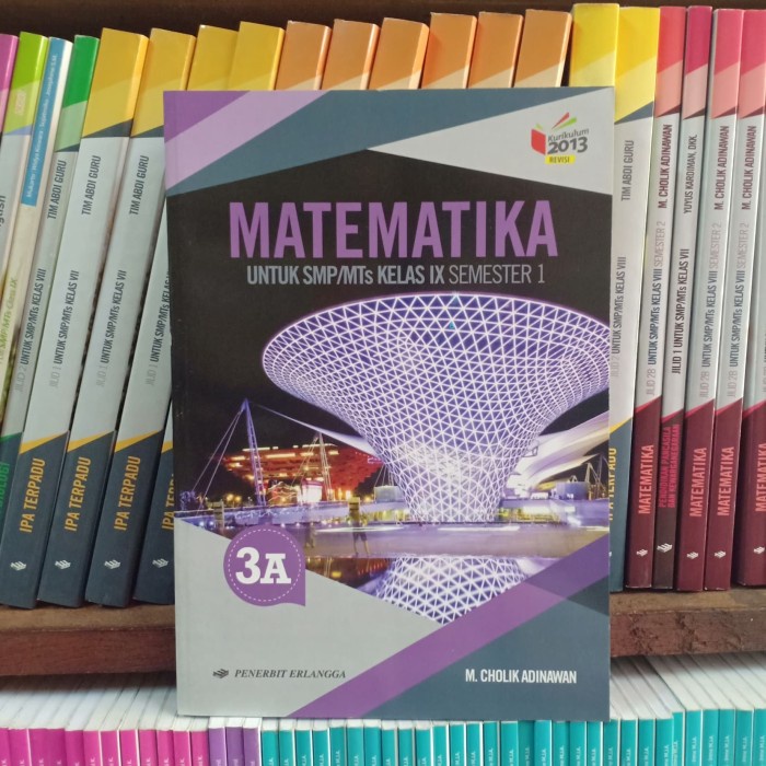 

NEW Buku Matematika kelas 3 SMP/MTs 3A Erlangga