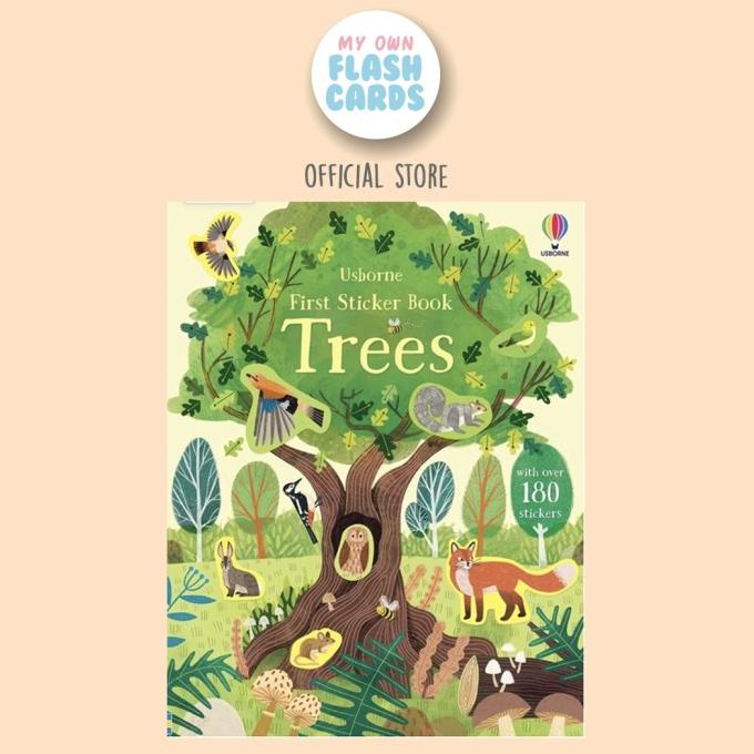 

DISKON!!! PROMO MURAH Usborne First Sticker Book Trees - Buku Stiker Import Edukasi Anak - Langsung Kirim