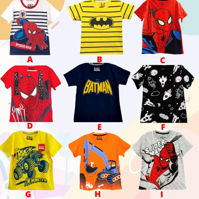 Baju Kaos Atasan Anak Laki Laki Full Print Kaos Anak Grosir Murah