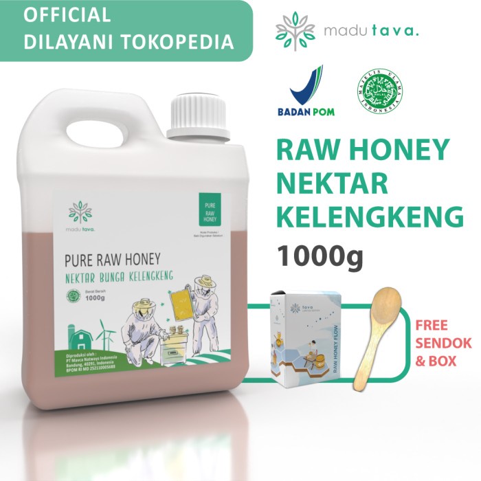 

Madu Murni Tava Nektar Kelengkeng 1Kg 100% Pure Raw Honey Asli Alami