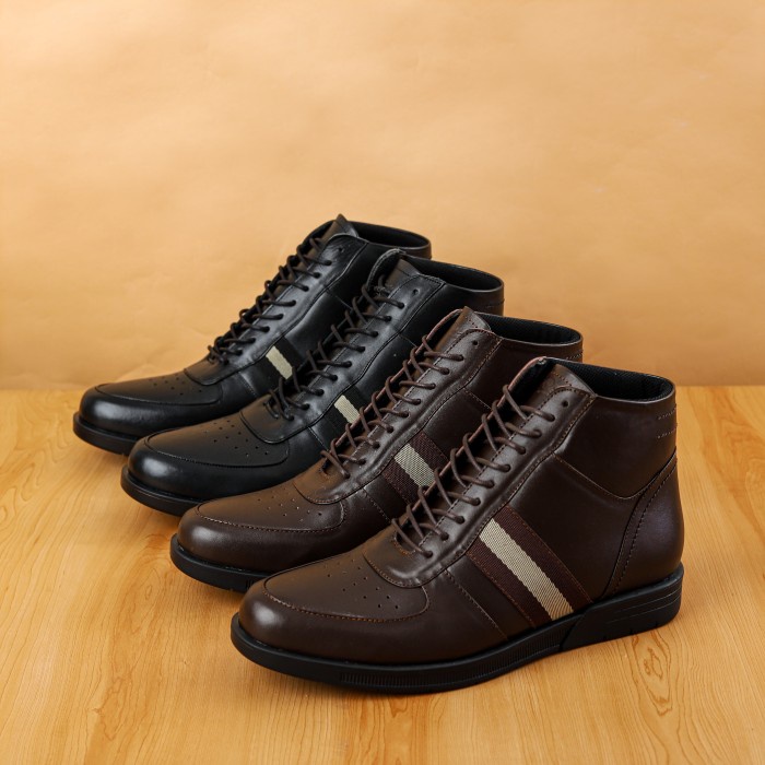 SEPATU BOOT PRIA SEPATU BALLY STYLE SEPATU KULIT ASLI FLAVIO BOSTON ORIGINAL