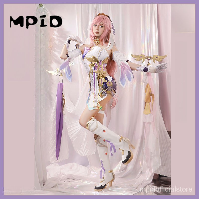 【MPID】Honkai Impact 3rd Cosplay Elysia Costume Elysia Wig Shoes Herrscher of Human Ego Female