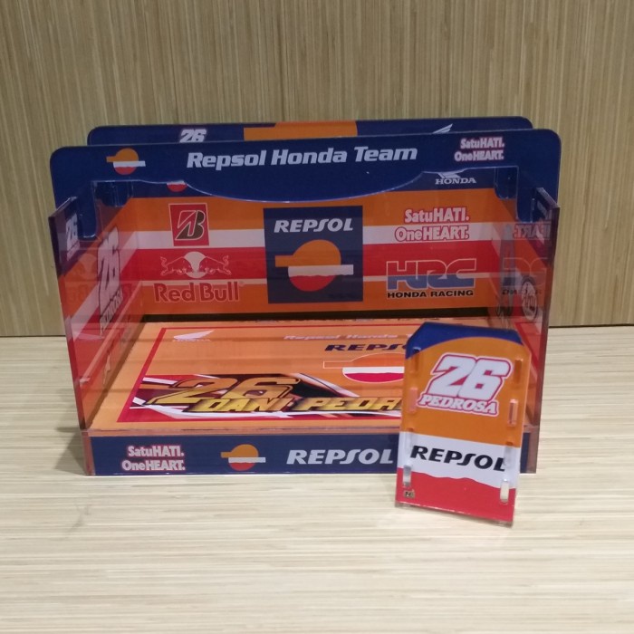 ✅COD Diorama Diecast Motogp Dani Pedrosa Skala 1 : 18 Terbatas