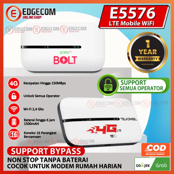 Ready Terbaru Mifi Modem Wifi E5576 4G Lte Unlock All Operator Support Bypass