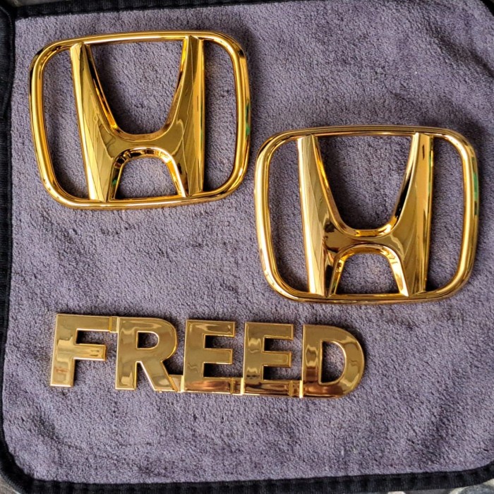 Cod Emblem Honda Freed Gold Full Set Kode Ema071