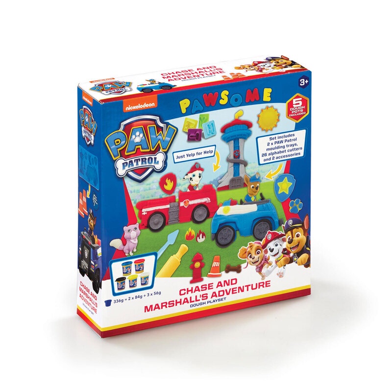 Addo Nick Paw Patrol Chase Marshalls Dough - Mainan Plastisin Anak