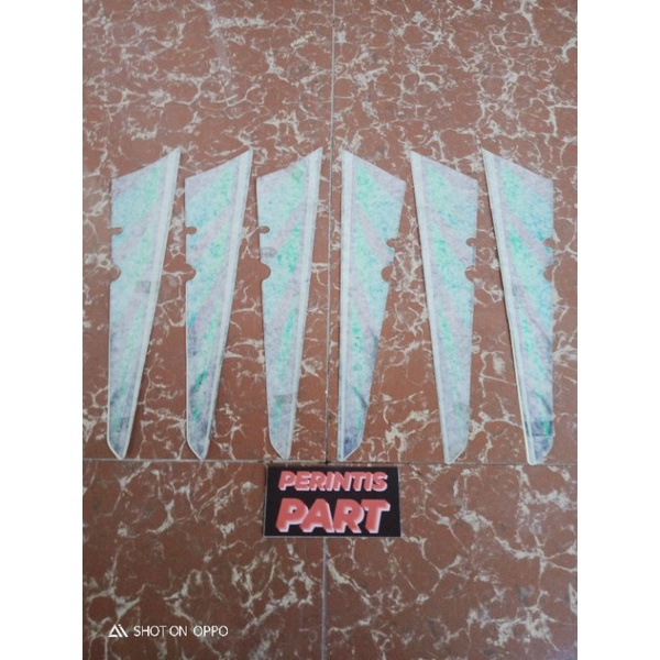 striping stiker lis list box aki tutup aki rx king 1997 1998 hijau original